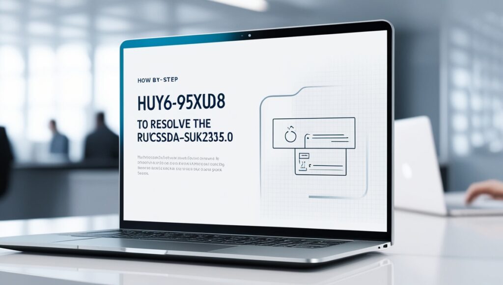 How to Use HUY6-95FXUD8 to Solve the RUCSDA-SUK235.0 Issue